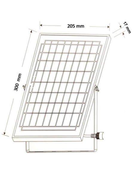Aussen LED Strahler 100W SOLAR - ORION