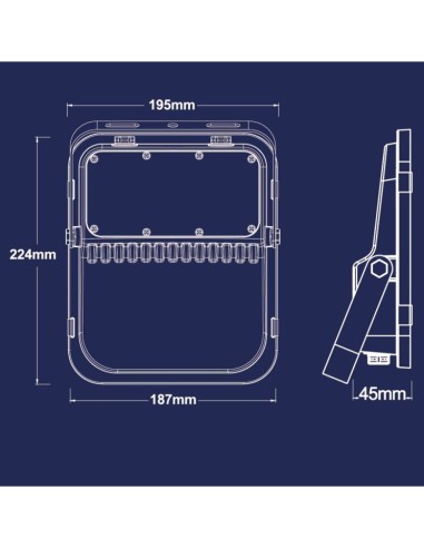 Aussen LED Strahler 100W SOLAR - ORION