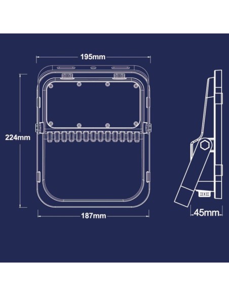 Aussen LED Strahler 100W SOLAR - ORION