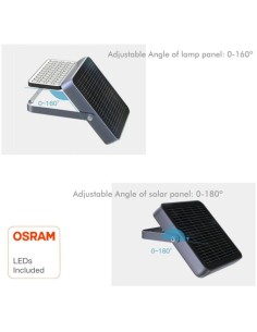 Aussen LED Strahler 100W SOLAR - OSRAM CHIP - 5700K - ALL IN ONE 2