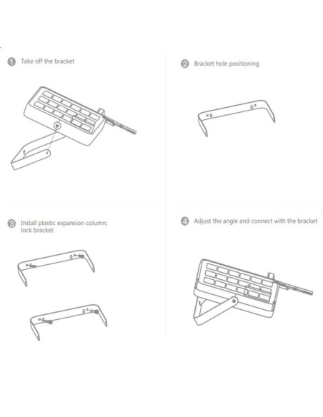 Aussen LED Strahler 100W SOLAR - OSRAM CHIP - 5700K - ALL IN ONE