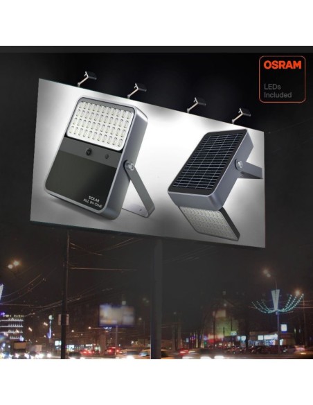 Aussen LED Strahler 100W SOLAR - OSRAM CHIP - 5700K - ALL IN ONE