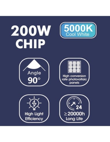 Aussen LED Strahler 200W SOLAR - ORION