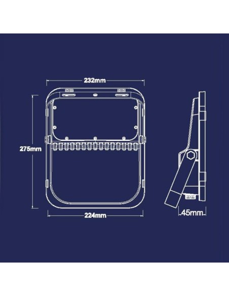 Aussen LED Strahler 200W SOLAR - ORION