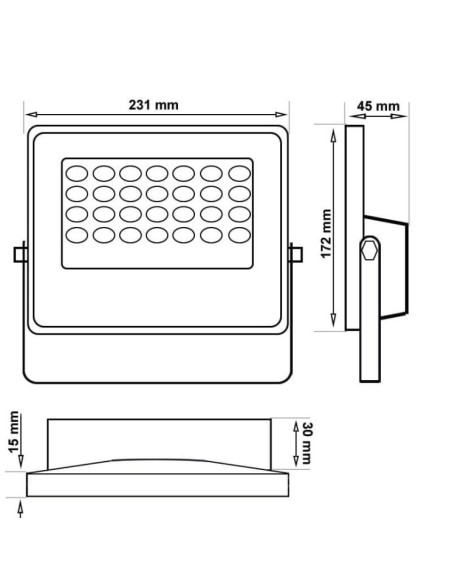 Aussen LED Strahler 200W SOLAR AVANT LUMILEDS - 5700K