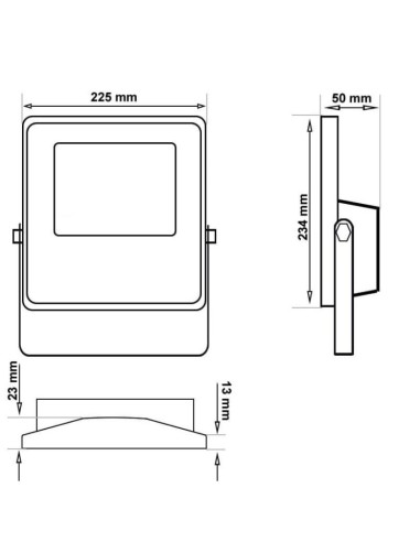 Aussen LED Strahler 200W SOLAR NEW AVANT - 5700K
