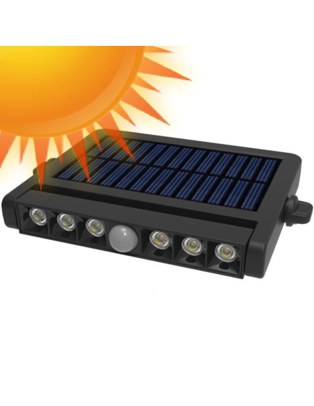 Solarstrahler - Schwenkbar - Led - 5W Chip - Bewegungssensor - 4000K