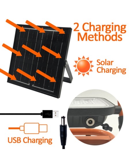 Tragbarer 50W Solar-LED-Flutlichtstrahler - 3CCT - Lumileds Chip IP65