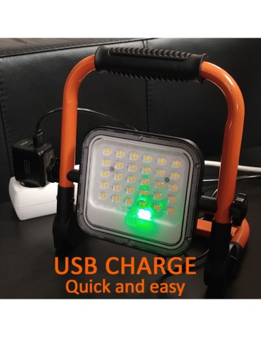 Tragbarer 50W Solar-LED-Flutlichtstrahler - 3CCT - Lumileds Chip IP65