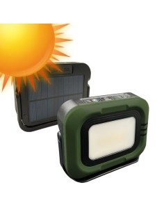 Tragbarer LED-Solarstrahler - CCT - 1200 Lumen - Power Bank + USB aufladbar