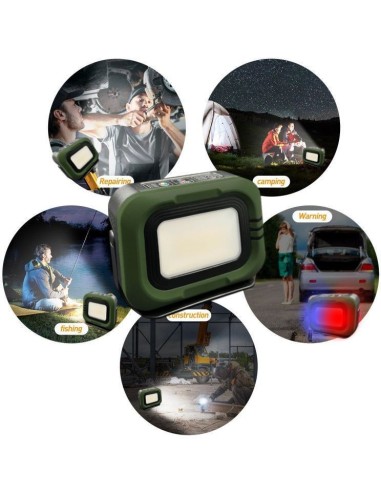 Tragbarer LED-Solarstrahler - CCT - 1200 Lumen - Power Bank + USB aufladbar