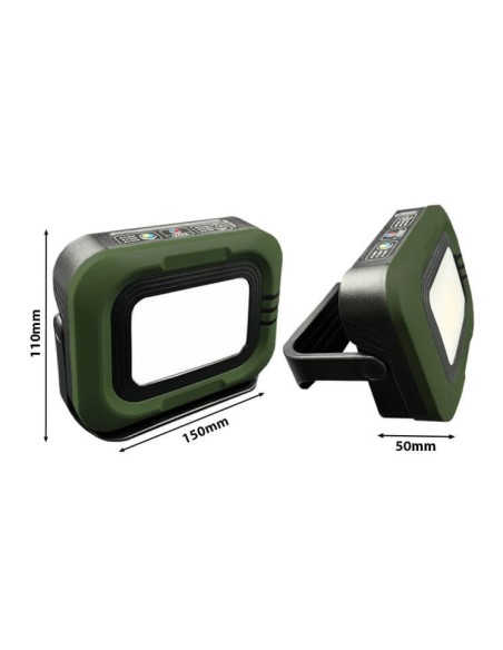 Tragbarer LED-Solarstrahler - CCT - 1200 Lumen - Power Bank + USB aufladbar