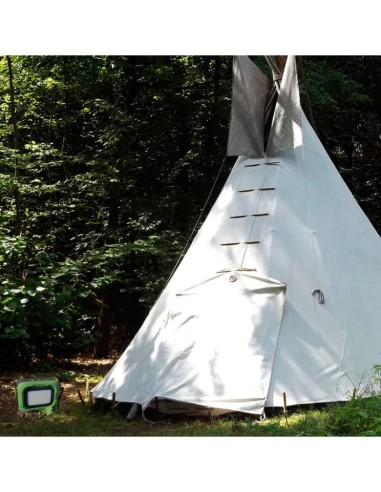 Tragbarer LED-Solarstrahler - CCT - 1200 Lumen - Power Bank + USB aufladbar