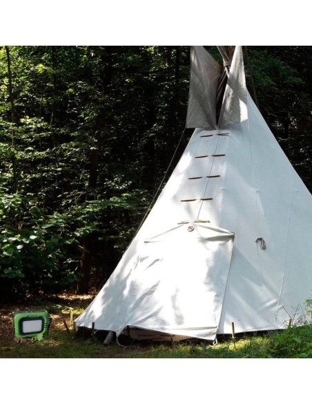 Tragbarer LED-Solarstrahler - CCT - 1200 Lumen - Power Bank + USB aufladbar