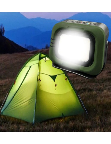 Tragbarer LED-Solarstrahler - CCT - 1200 Lumen - Power Bank + USB aufladbar