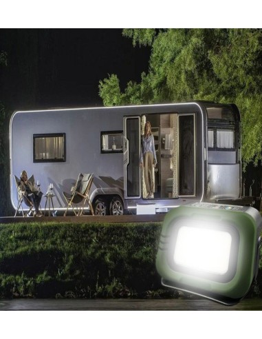 Tragbarer LED-Solarstrahler - CCT - 1200 Lumen - Power Bank + USB aufladbar