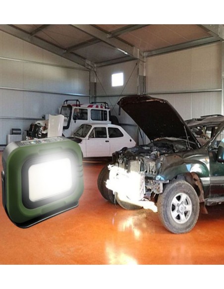 Tragbarer LED-Solarstrahler - CCT - 1200 Lumen - Power Bank + USB aufladbar