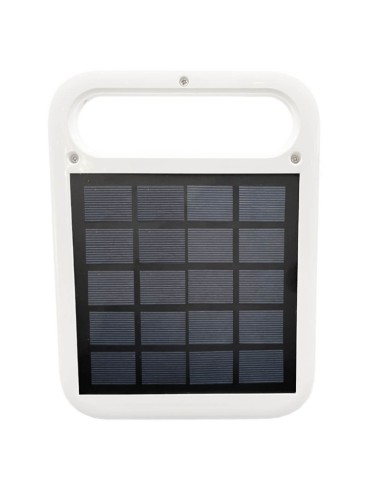 Tragbarer Solar-LED-Strahler - 4W - Powerbank + USB wiederaufladbar