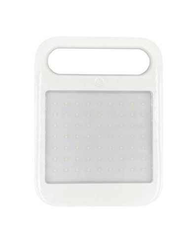 Tragbarer Solar-LED-Strahler - 4W - Powerbank + USB wiederaufladbar