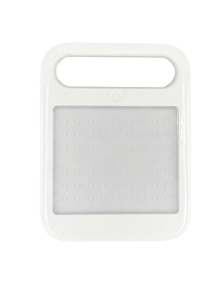 Tragbarer Solar-LED-Strahler - 4W - Powerbank + USB wiederaufladbar