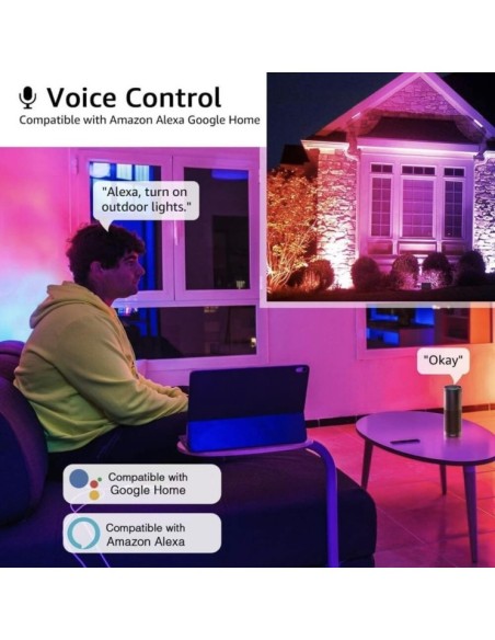 LED Flutlichtstrahler 50W SMART Wifi RGB+CCT - Dimmbar