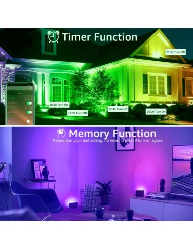 LED Flutlichtstrahler 50W SMART Wifi RGB+CCT - Dimmbar