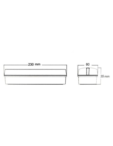 4W LED Notlicht Decke + Option - IP20 6000K