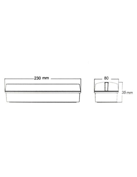 4W LED Notlicht Decke + Option - IP20 6000K