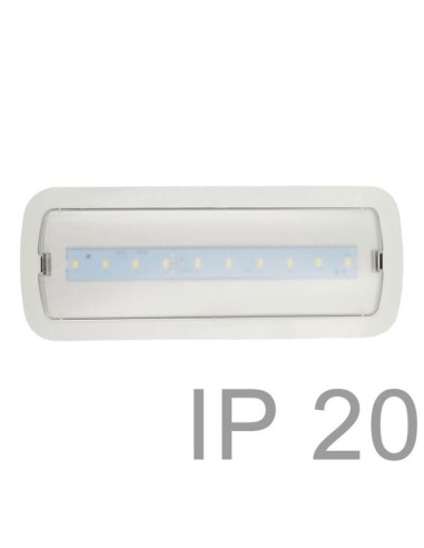 4W LED Notlicht Decke + Option - IP20 - 6500K