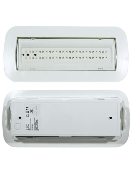 4W LED Notlicht Decke + Option + Kit Dauerlicht - IP65 6000K