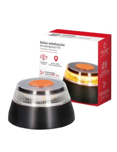 Notfall-Warnleuchte – V16 – mit Geolokalisierung und DGT-Zulassung