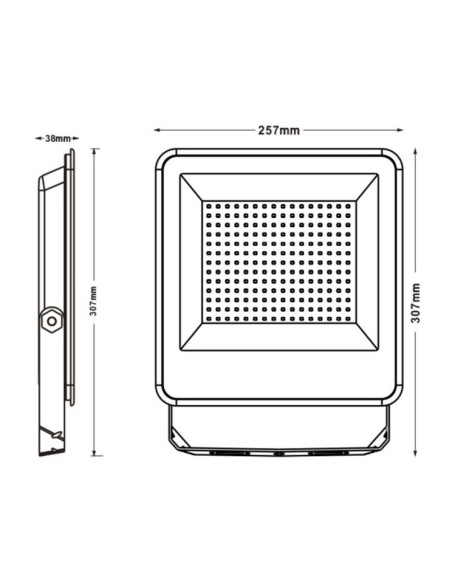 Aussen-LED-Strahler 100W - CCT - EVO PRO - Lumileds-Chip