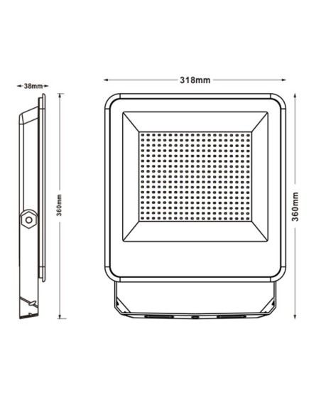 Aussen-LED-Strahler 200W - CCT - EVO PRO - Lumileds-Chip