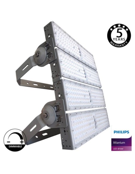 LED Flutlichtstrahler 1200W PHILIPS Xitanium - CORE MAX- 150Lm/W- CLASS A - No flick 5000K