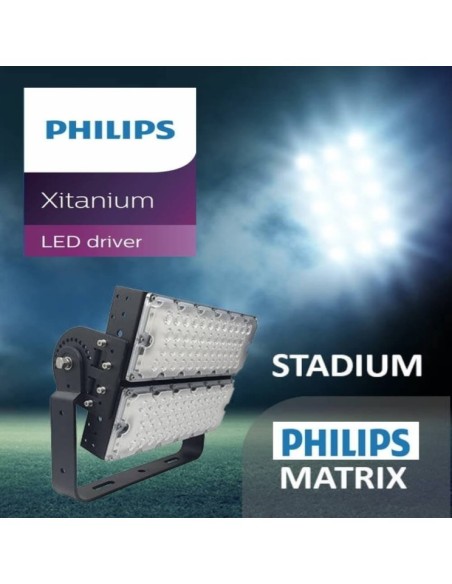 LED-Flutlicht 240W - STADIUM MATRIX - Philips Xitanium Treiber - SMD5050 Bridgelux 240Lm/W Hohe Helligkeit