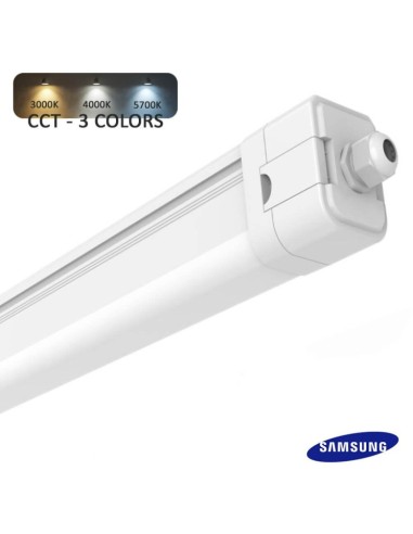 LED Feuchtraumleuchte Integrierten 20W-10W - SAMSUNG chipE - 3CCT - 60cm