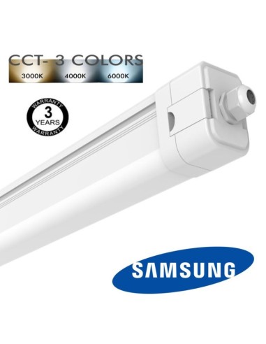 LED Feuchtraumleuchte Integrierten 20W-10W - SAMSUNG chipE - 3CCT - 60cm