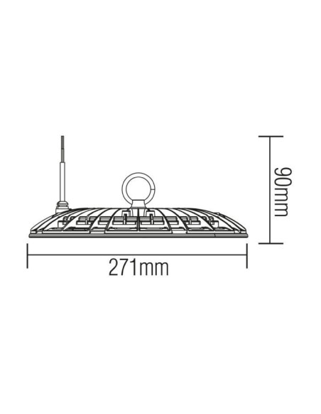 LED Ufo Hallenleuchte AGORA-100 100W 6400K IP65