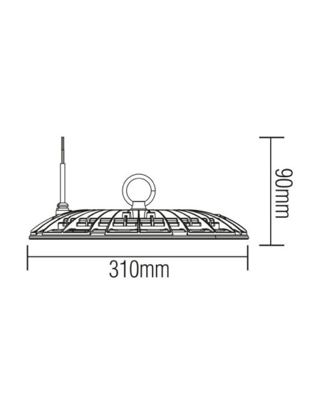 LED Ufo Hallenleuchte AGORA-150 150W 6400K IP65