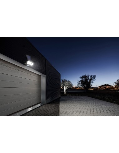 LED Solar Sicherheitsleuchte ARMOR-8 8W 6400K Schwarz