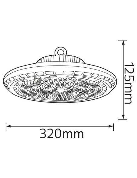 LED Ufo Hallenstrahler ARTEMIS-150 150W 6400K IP65