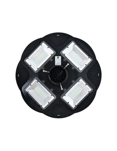 LED-Straßen-Solarlampe COMBAT-200 200W 6400K Schwarz