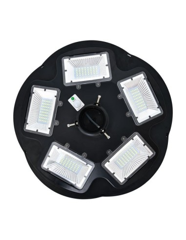 LED-Straßen-Solarlampe COMBAT-250 250W 6400K Schwarz