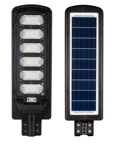LED Solar Straßenlaterne GRAND-300 300W 6400K Schwarz