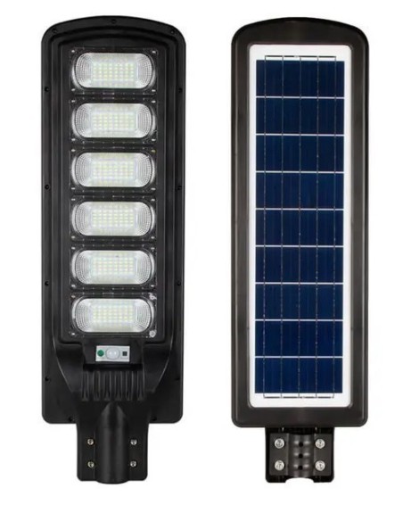 LED Solar Straßenlaterne GRAND-300 300W 6400K Schwarz