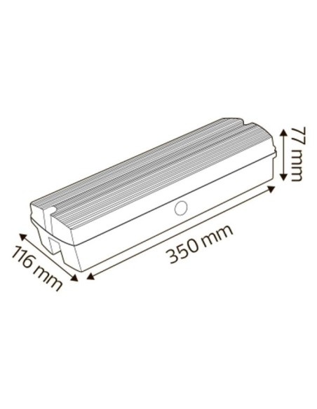 LED Notleuchte mit Aufkleber-Set HENRY 4,5W 30.000 Stunden
