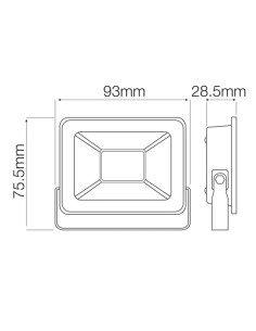 LED Flutlicht-Aussenstrahler mit PIR-Sensor LEON/S-10 10W 6400K IP65 Schwarz 2