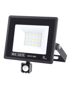 LED Flutlicht-Aussenstrahler mit PIR-Sensor LEON/S-20 20W 6400K IP65 Schwarz