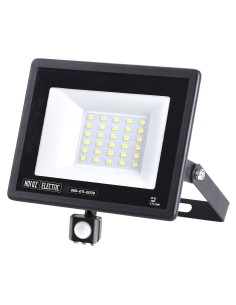 LED Flutlicht-Aussenstrahler mit PIR-Sensor LEON/S-30 30W 6400K IP65 Schwarz