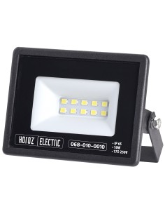LED Flutlicht-Aussenstrahler LEON-10 10W Schwarz 6400K IP65